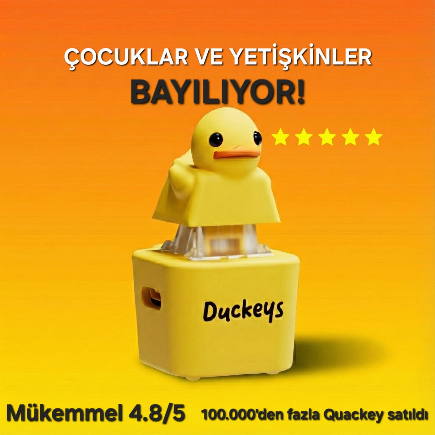 Duckeys- Ördek Sesi Çıkaran Stres Giderici Oyuncak! ( Kutu Görsel Amaçlıdır)
